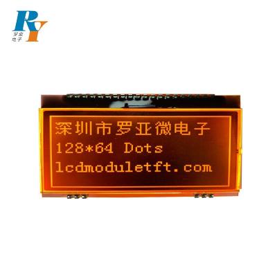 China FSTN ST7565P Transmissive LCD Module Display Orange Backlight 128x64 Dots for sale