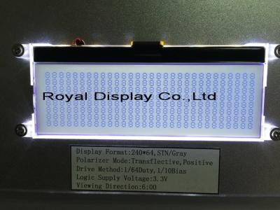 China O preço de fábrica chinês personalizou do módulo gráfico da exposição de 240X64 FSTN o módulo monocromático positivo de Stn LCD LCD à venda