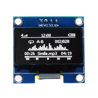 China 0.96 Inch 128X64 LCD OLED Interface Driver Board Spi LCM Display Module for sale
