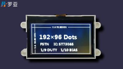 China 192*64dots Graphic Low Power Consumption Stn-Gray White LED Backlight Module LCD Display for sale