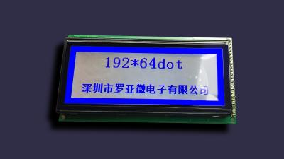 China Stn Graphic 192x64 Dots Mono LCD Module FSTN FFC Parallel Interface for sale
