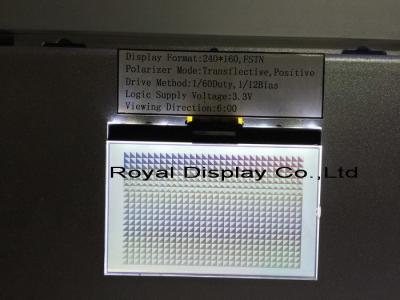 China Stn Grey 240X160 Dots Graphic LCD Display FFC Parallel Lcd Display Module for sale