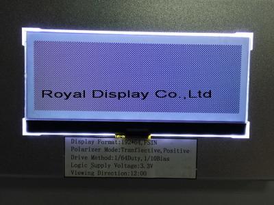 China 192X64 UC1698 Positive Transflective LCD Display FPC FSTN Parallel for sale