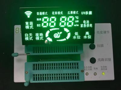 China Pantalla LED modificada para requisitos particulares del color verde del segmento RY7437 para el instrumento industrial en venta