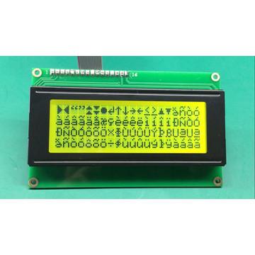China Amber Backlight Alphanumeric LCD Display 20X4 Dot Stn Yg Character for sale