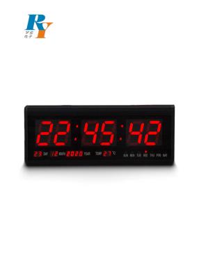 China Custmoized Temperature Calendar Month Day Week LCD Display 7 Segment With Light for sale