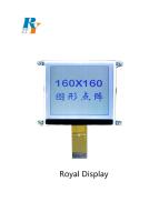 중국 160X160 도트 FSTN LCD 모듈 FFC 연결기 흑백 3.3V 대비 판매용