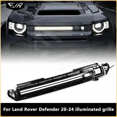 China Para Land Rover Defender 2020-2024 Grelha luminosa Grelha frontal do carro Forte luz de dia dinâmica fluente à venda