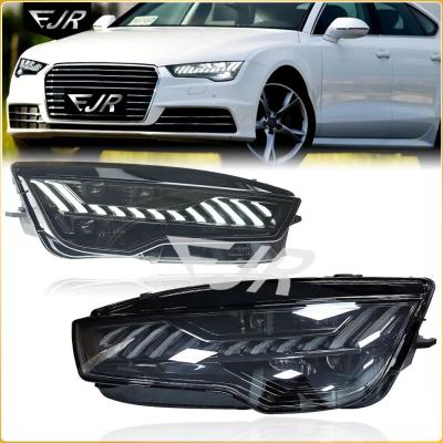 China Farol LED Para Audi A7 2011-2018 RS7 Head Light Front Lens Lâmpadas de Laser Acessórios de carro à venda