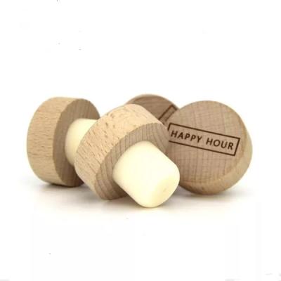 China Polished Surface Customized Color Natural T Cork Stopper For Bottles for sale