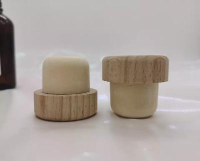 China Customized OEM Natural Wine Corks Wooden T Cork Bottle Stopper for sale