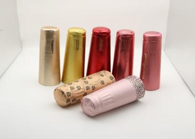 Chine Champagne Aluminium Foil Capsules pour des chapeaux de rétrécissement de bouteille de vin mousseux et de vodka à vendre