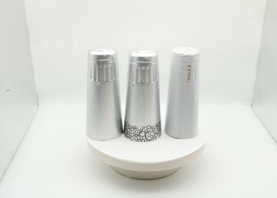 Chine Champagne Aluminium Foil Capsules pour des chapeaux de rétrécissement de bouteille de vin mousseux et de vodka à vendre