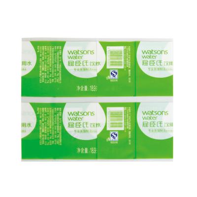 China Topwell Digital que imprime la botella de encargo de la etiqueta de la manga de encogimiento de calor del ANIMAL DOMÉSTICO conserva el empaquetado de la bebida en venta
