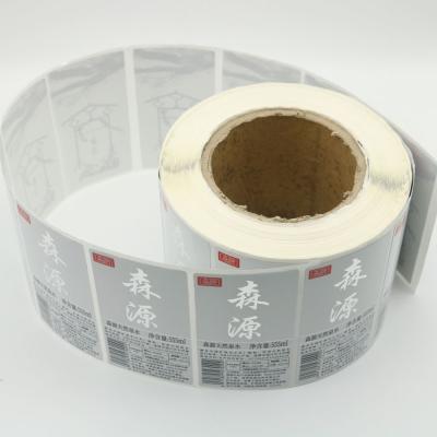 Chine Impression de logo en papier rond sur mesure Étiquette autocollant, autocollant de sceau coloré Impression de logo circulaire Autocollant en rouleau à vendre