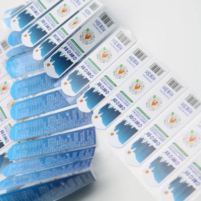 China Impresión digital Color personalizado Tamaño personalizado Etiquetas de embalaje en venta