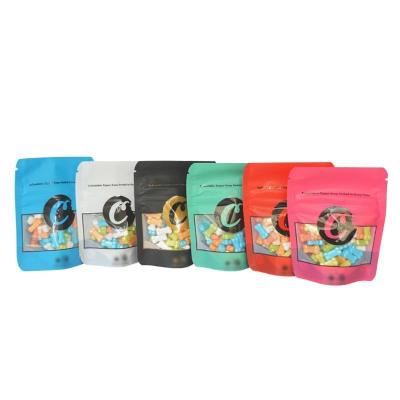 China Custom Plastic Dry Fruit Packaging Bags Heat Selling Stand Up Pouch Bags Foil Doypack With Transparent Widow for sale