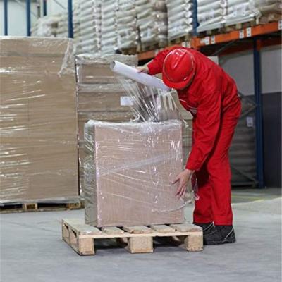 China Factory Cargo Pack Roll Polyethylene Clear Plastic Lld pe Packaging Transparent Pallet Wrap PE Stretch Film for sale