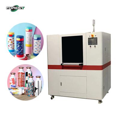China Ricoh G5i UV Tumbler Printer Cylindrical Digital Printer For Glass Plastic Bottle With Varnish en venta