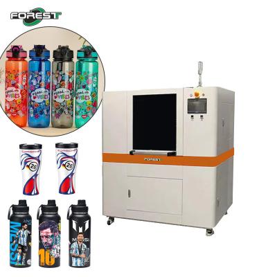 China Impresora de inyección de tinta de cilindro Máquina de impresión de latas de aluminio Botellas térmicas de acero inoxidable Vidrio en venta