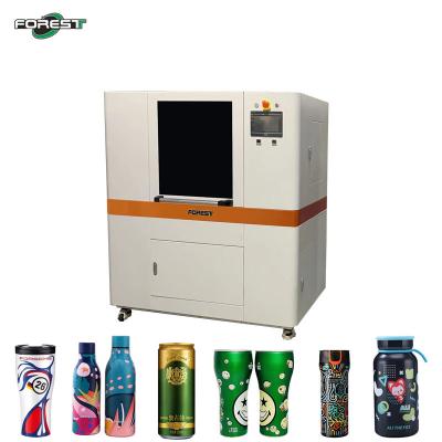 China Impressora UV de jato de tinta especificamente para impressão digital em garrafas de plástico Impressora UV Tumbler à venda