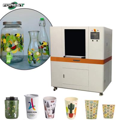 中国 Digital Inkjet Printer Cylinder UV Printing Machine Print For Aluminium Can Glass Plastic Bottle Cup 販売のため