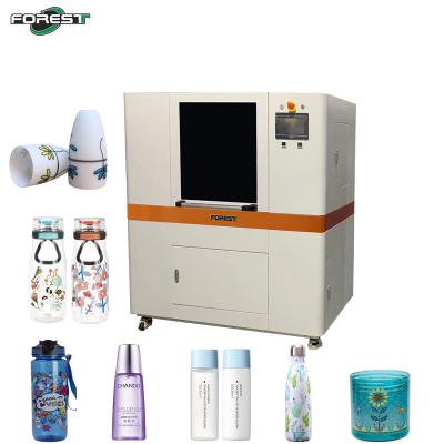 China Can Printing Machine Wine Round Bottle Rotary Printing Machine UV Cylindrical Digital Printer for sale