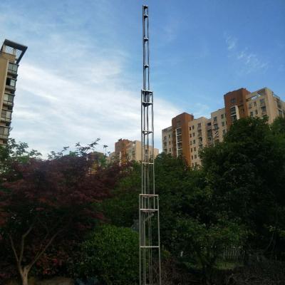 China Hand Winch 30M Lattice Tower 11 Sectional Heavy Duty Mast for sale