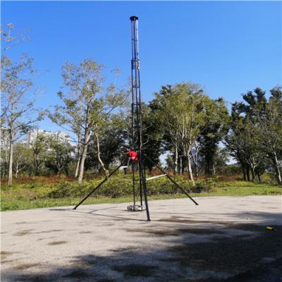 China Self Support Hand Winch Aluminum Telescopic Antenna Tower for sale