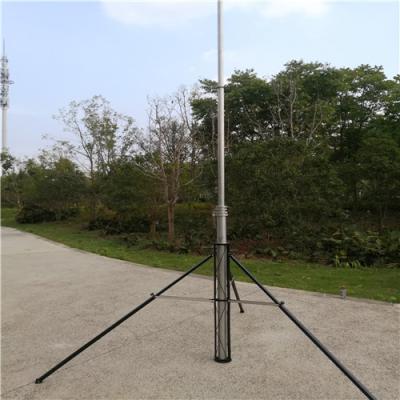 China 6063 Alu el 12M CCTV de 4 piernas supervisan el palo universal de la antena del palo portátil de la antena de poste en venta