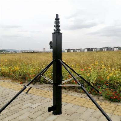 China Outdoor 30Ft 9M Customized Aluminium Telescopic Mast Aerial Photography Mast Pole for sale