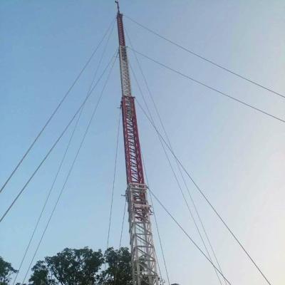 China Torno portátil encima del palo al aire libre de aluminio Lightweigh de la torre del braguero de la torre de la célula de los 70ft Guyed en venta