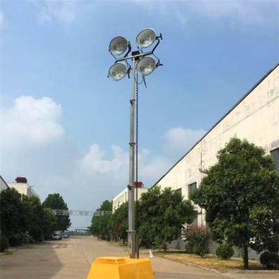 China 12M 400W Winch Up Aluminum Portable LED Light Towers for sale