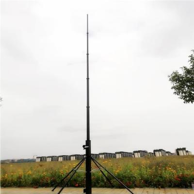 China 20ft 20KG Load 4 Legs Winch Up Telescopic Radio Mast for sale