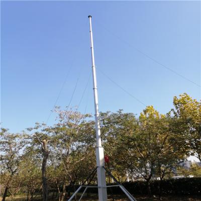 China 10M Crank Up Alu 6063 Monopole Tripod Winch Up Mast for sale