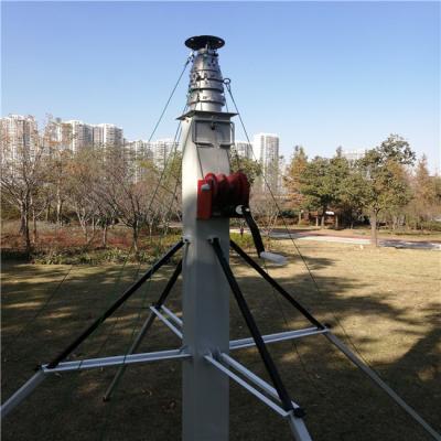 China Crank Up 30ft Telescoping 18M Aluminum Portable Antenna Mast for sale