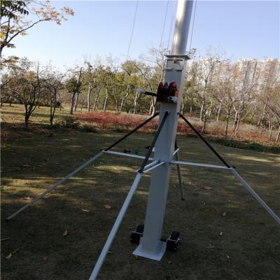 China Portable Winch Up 9M 15KG Telescoping Tv Antenna Mast for sale