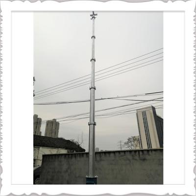 China Tripod 30ft 18M Telescoping Winch Up Antenna Mast for sale