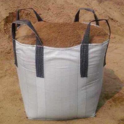 China Circular Cross Corner Loop Super Sack / Tonne Bulk Bags 6:1 Anti static for sale