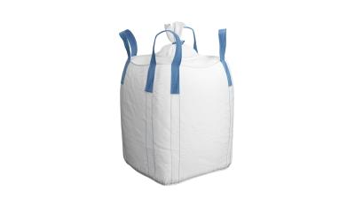China Chemical Industrial Jumbo Bag Circular Breathable With Cross Corner Loop for sale