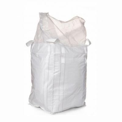 China Duffle Top Grit Sand Bulk Bag White 4 Panel UV stabilization for sale