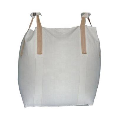 China White FIBC Bulk Bags 1 Ton PP Woven Jumbo Bags Anti Static for sale