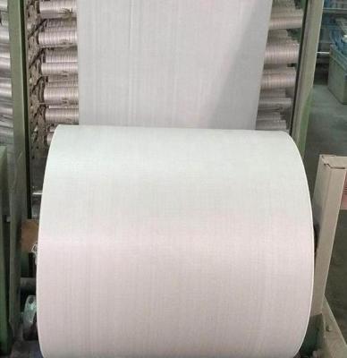 China Tubular Fabric PP Woven Cloth Sack Roll 60gsm - 200gsm For Fertilizer for sale