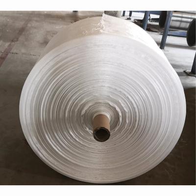 China Polypropylene PP Woven Bag Roll / Tubular Woven Fabric 35 - 120cm Width for sale