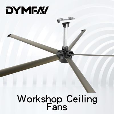 China 6.6m 1.5kw 5 Blades Workshop Ceiling Fans HVLS industrial ceiling fans for sale