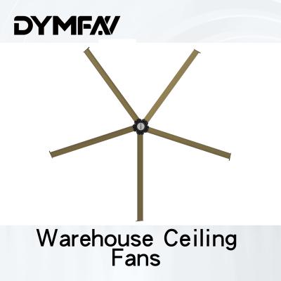 China 5m 0.7kw Energy Saving Big Blade Ceiling Fans HVLS Commercial Outdoor Ceiling Fans for sale