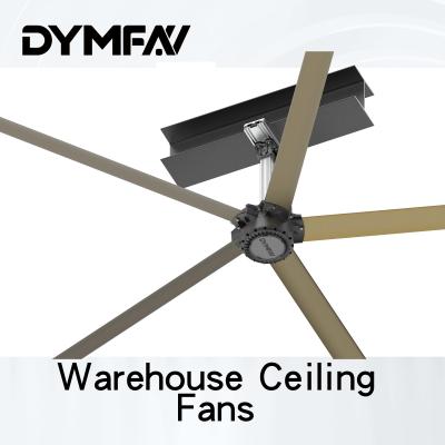 中国 Hvlsの大きく大きい商業倉庫の天井に付いている扇風機95のRPM 販売のため