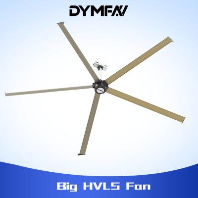 China 6.6m Gearless Big HVLS Ceiling Fans 1.5kW 65 RPM For Workshop for sale