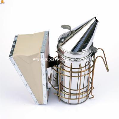 China Beekeeping equipment stainless steel leather bee smoker for sale for sale