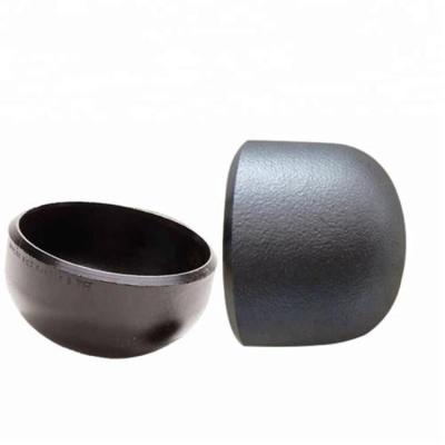 China Customized ASME Carbon Steel Cap Low Temperature Sch40 Sch80 balack color for sale